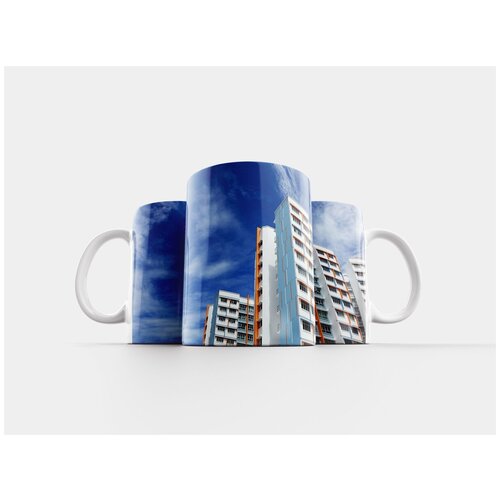 фото Кружка "строительство, небо, синий" 320 мл lotsprints