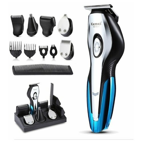 Машинка для стрижки Kemei KM-5031 черный синий 178000₽