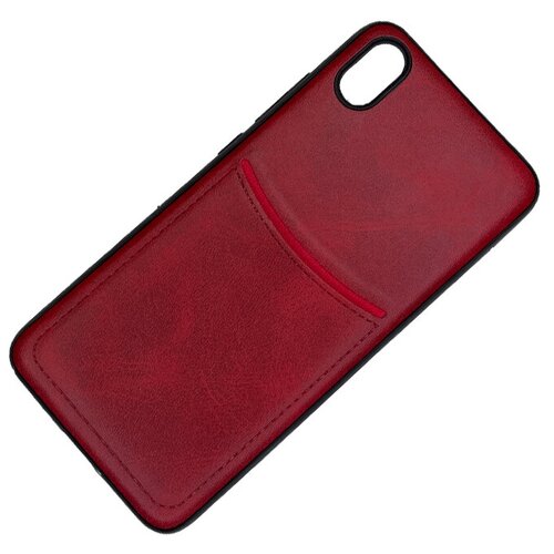 Чехол ILEVEL с кармашком для Xiaomi Redmi 9A красный