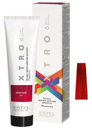Пигмент прямого действия для волос ESTEL XTRO WHITE Красный, 100 мл