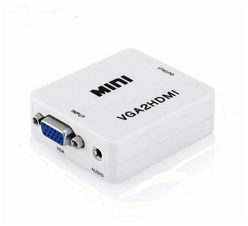Цифровой конвертер HDMI to VGA с питанием (Игровые консоли и любые другие источники)