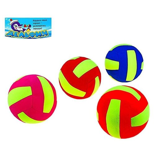 фото Развивающая мягкая игрушка «мяч волейбольный» цвета микс mikimarket