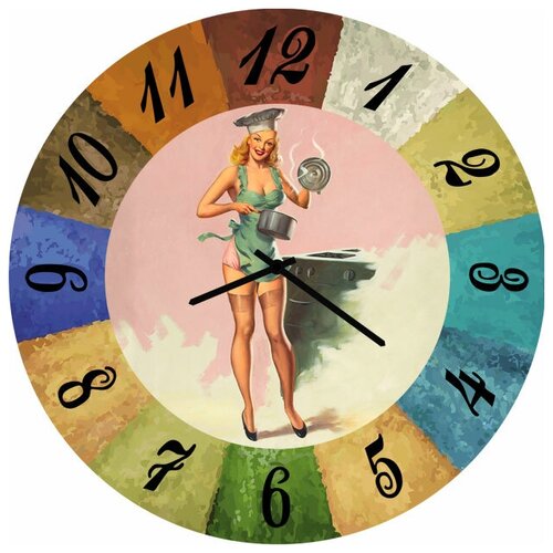 фото Svs настенные часы svs 4002672 соблазнительная повар