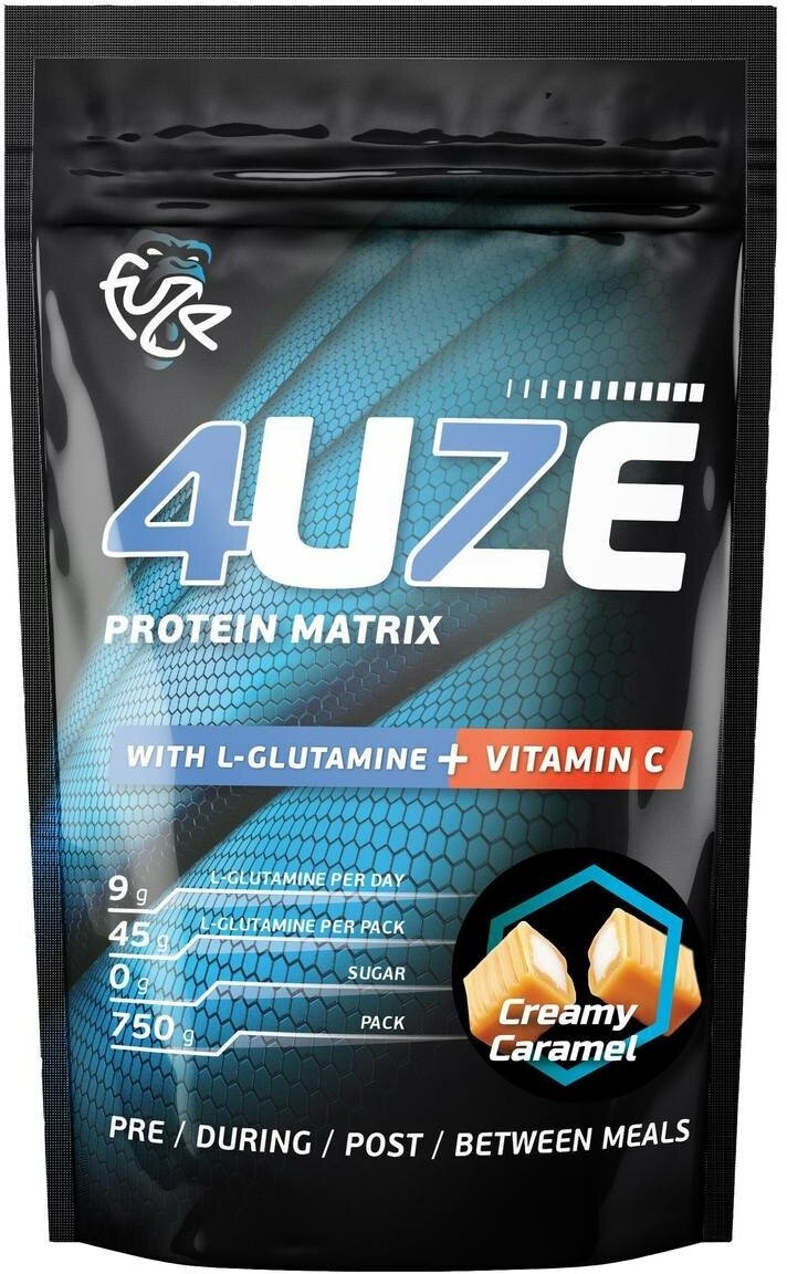 Мультикомпонентный Протеин Fuze Protein Matrix + Glutamine 750г., Сливочная карамель - фотография № 4