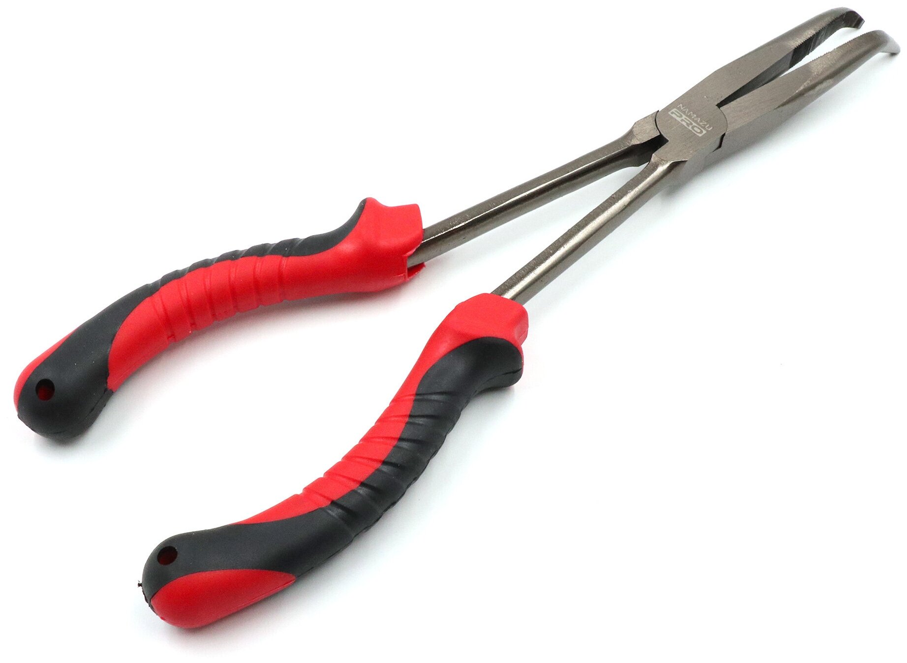 Плоскогубцы рыболовные удлиненные изогнутые Namazu Pro Bent Nose Pliers L-290 мм/50/