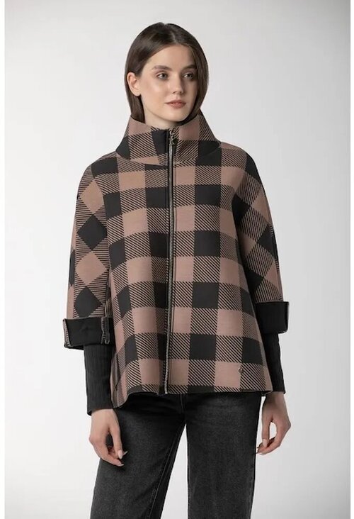 Пальто  Kitana демисезонное, средней длины, размер 54, коричневый