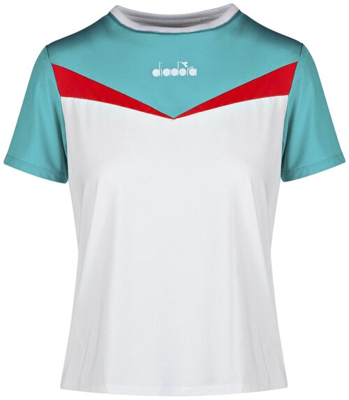 Теннисная футболка Diadora, размер XS, белый