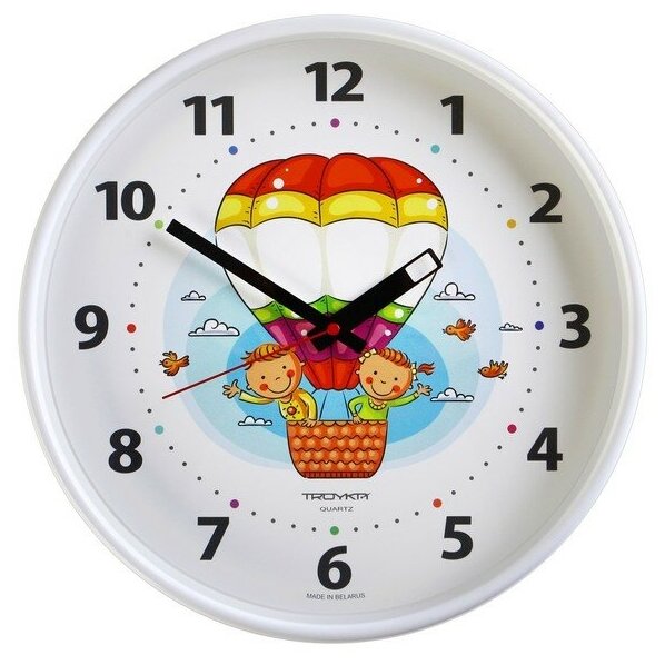 Часы настенные, серия: Детские, "Воздушный шар", d=30 см 2584178