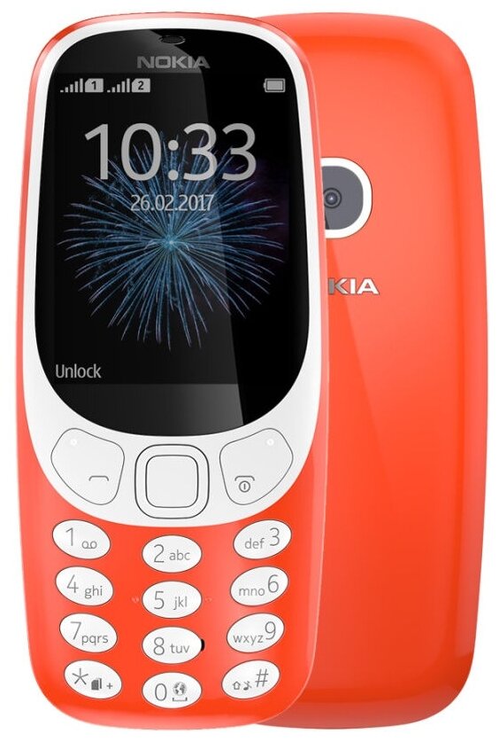 Сотовый телефон Nokia 3310 красный