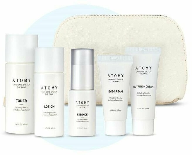 Atomy Fame дорожный набор Skincare system Атоми фэйм 5 средств