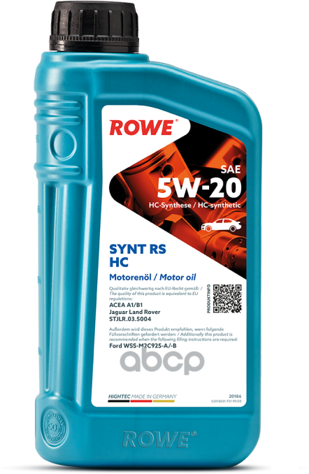 ROWE Масло Моторное Rowe Hightec Synt Rs Hc Sae 5W-20 1L