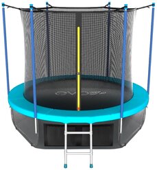 Каркасный батут EVO Jump Premium Inside 12FT с нижней сетью 366х366х230 см wave