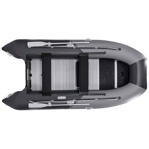 фото Надувная лодка пвх yukona 310 tse al под мотор с алюминиевым пайолом, серый+светло-серый