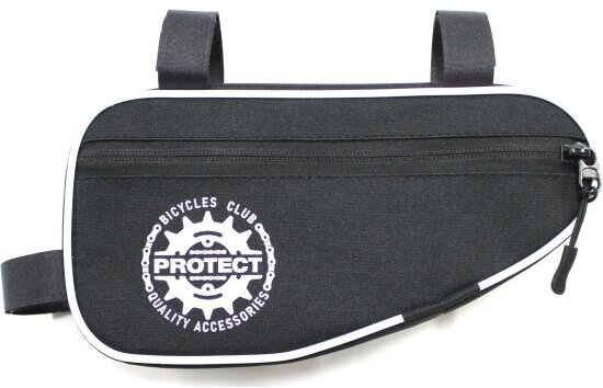 Сумка велосипедная Protect Sport Protect под раму, 26х14х5см, черный/белый