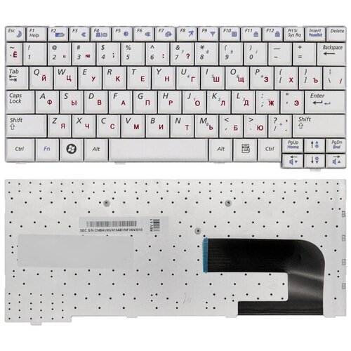 Клавиатура для ноутбука SAMSUNG N130 белая