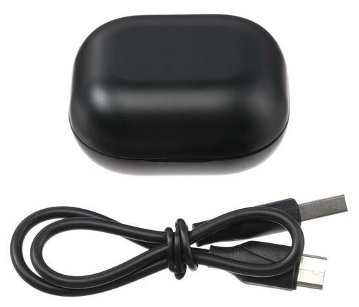 Наушники с микрофоном DEPPA Air Buds, Bluetooth/USB, вкладыши, черный [44168] - фото №11
