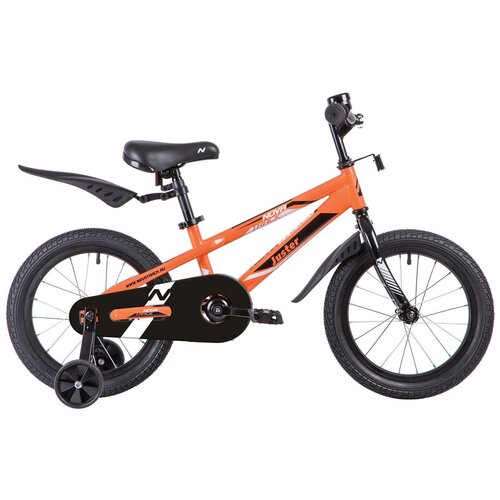 Детский велосипед Novatrack Juster 16, год 2023, цвет Оранжевый