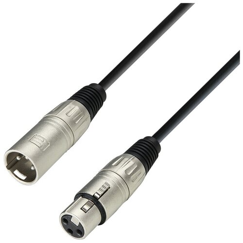 Кабель аудио 1xXLR - 1xXLR Adam Hall K3MMF0300 3.0m dmx кабель 3 pin xlr m xlr f 3м adam hall k3 dmf 0300