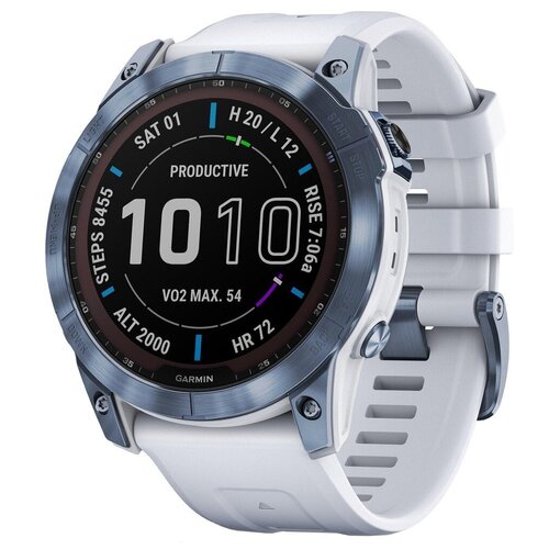 Смарт-часы Garmin Fenix 7 Saphire SolarBlue-Whiteston 010-02540-25 11515500₽