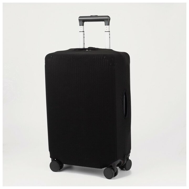 Чехол для чемодана , текстиль, черный - фотография № 1
