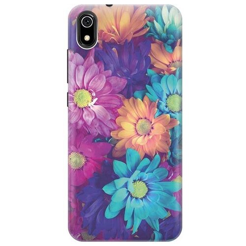 фото Ультратонкий силиконовый чехол-накладка для xiaomi redmi 7a с принтом "много цветов" gosso