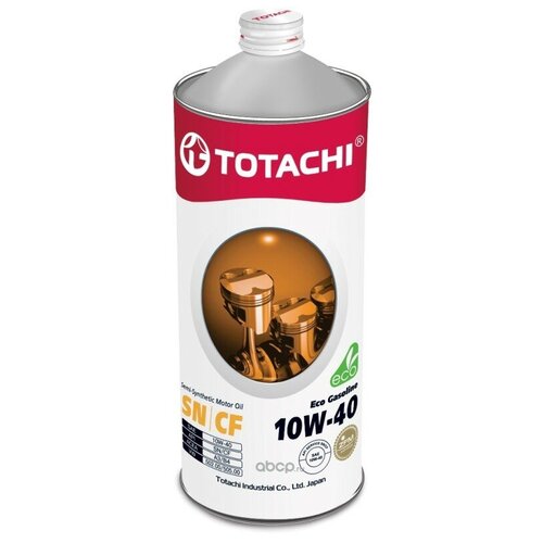 Моторное масло TOTACHI Eco Gasoline 10W-40 SN/CF 1л полусинт. 10901