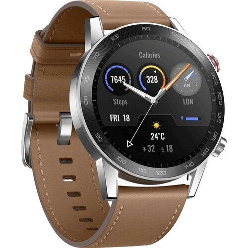 Умные часы Honor MagicWatch 2 46mm leather strap Brown 2439800₽