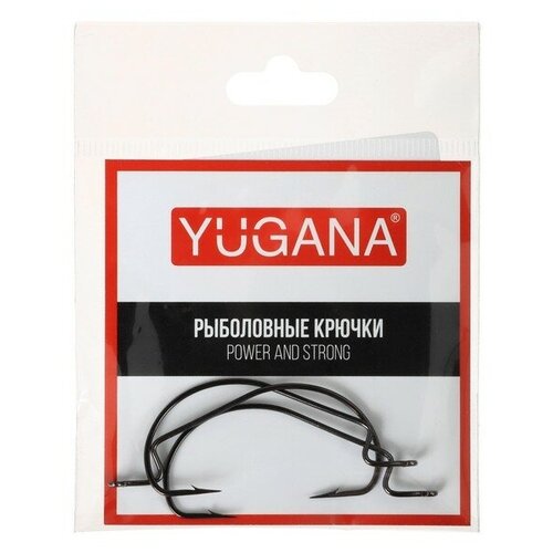 крючки офсетные yugana o shaughnessy worm 4 5 шт Крючки офсетные Wide range worm №2/0, 3 шт. в упаковке