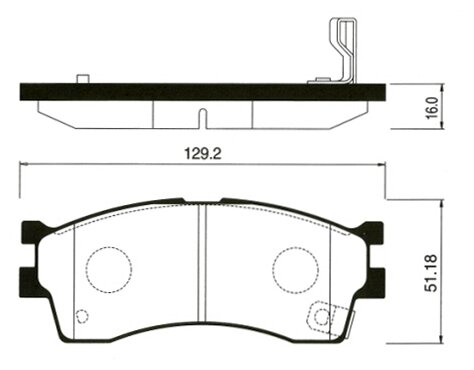 Sp1113sns_=415 32 ! Колодки Дисковые П Kia Clarus 1.8I-2.0I 99-00/Carens 1.8I 16V 00-02 Sangsin brake арт. SP1113