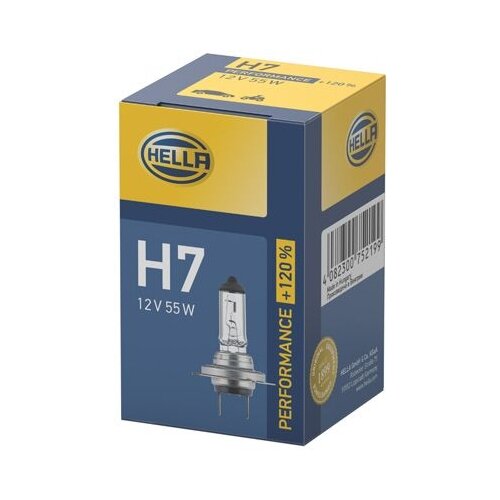 фото Лампа автомобильная галогенная hella 8gh 223 498-031 h7 12v 55w 1 шт.