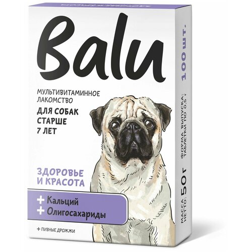 Лакомство мультивитаминное Balu для собак старше 7 лет 