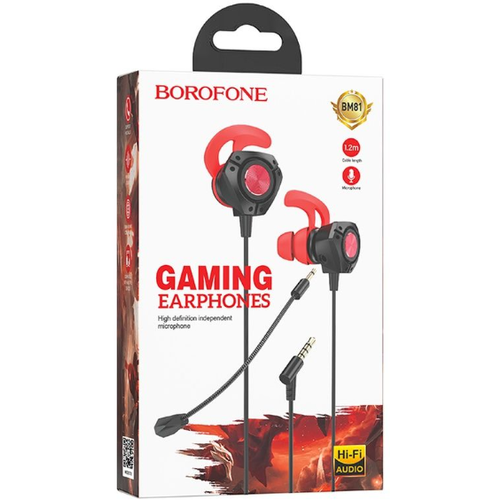 Наушники с микрофоном Borofone BM81 Gaming 1.2м черные