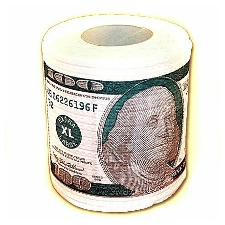 Подарки Туалетная бумага "100 долларов"