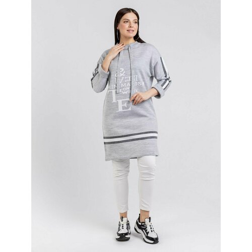 фото Платье bonadi, размер 48, серый