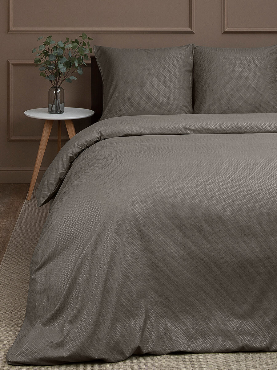 Постельное бельё Макосатин тиснение Cross размер 15 спальный 58258