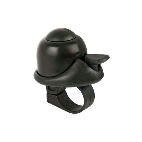 фото Звонок алюм./пластик мини d=36мм громкий и долгий звук черный (на блистере) m-wave