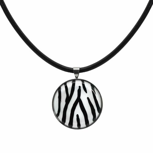 Колье Vloes, муранское стекло, стекло, длина 46 см, белый, черный