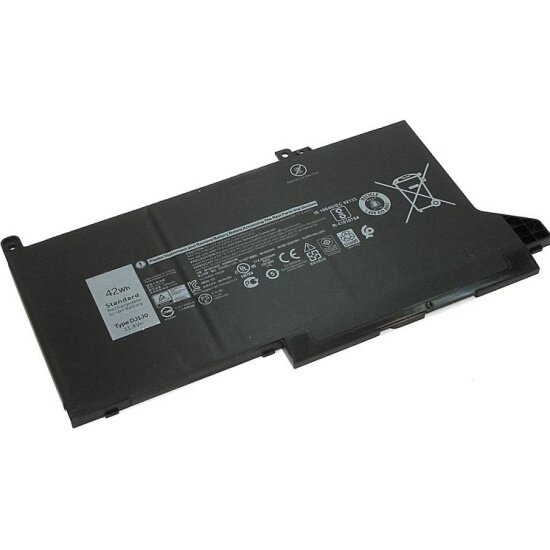 Аккумулятор для ноутбука AMPERIN для Dell Latitude 12 7280 7480 (DJ1J0) 114V 42Wh