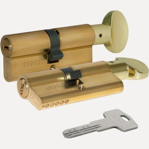 Изображение товара Цилиндровый механизм с вертушкой Kale Kilit 164 BM/80 (35+10+35) mm латунь 5 кл.