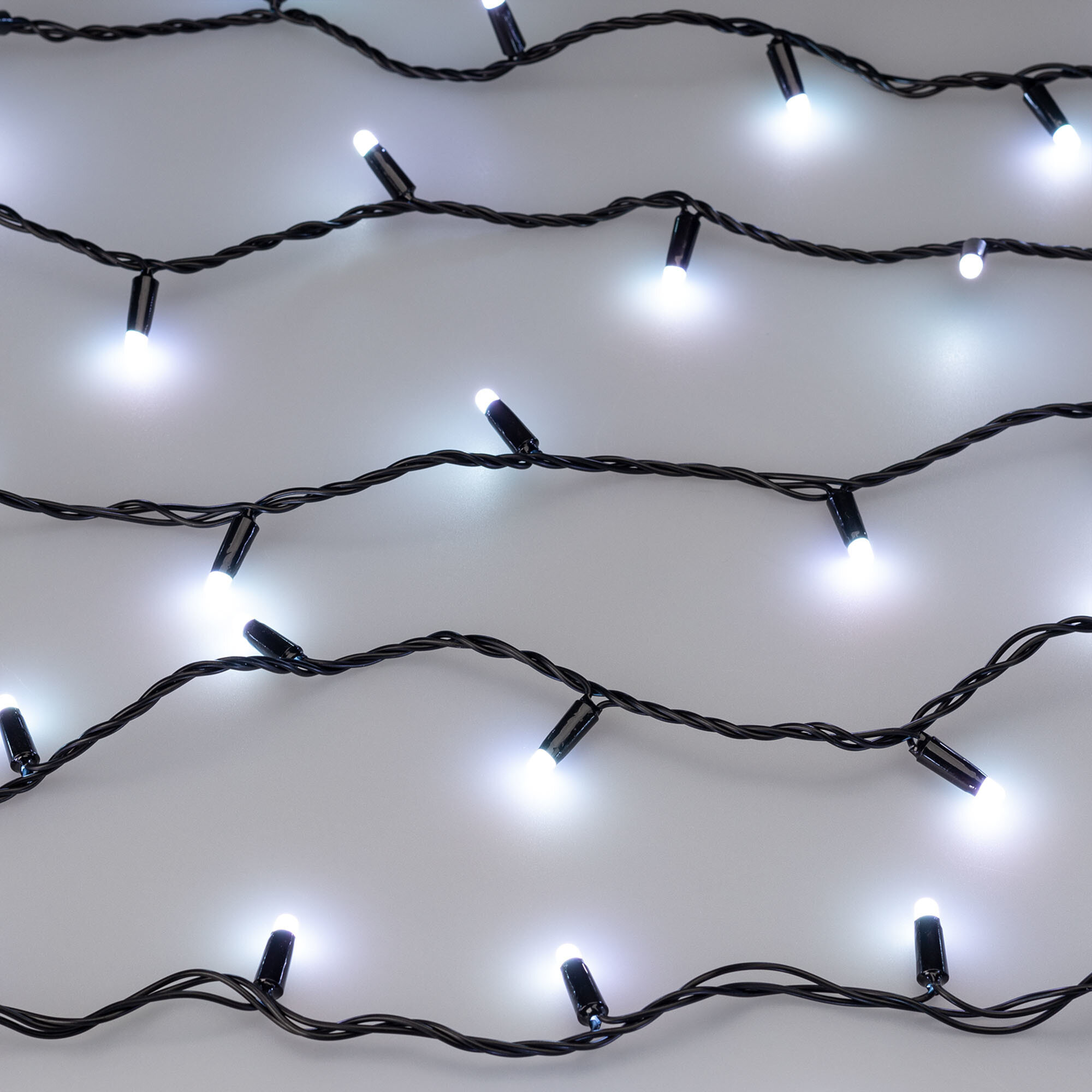 20м. Уличная гирлянда нить RGB Ardecoled 230V ARD-String-Classic-20000-Black-200Led-Milk-Sync RGB (28205) - фото №6