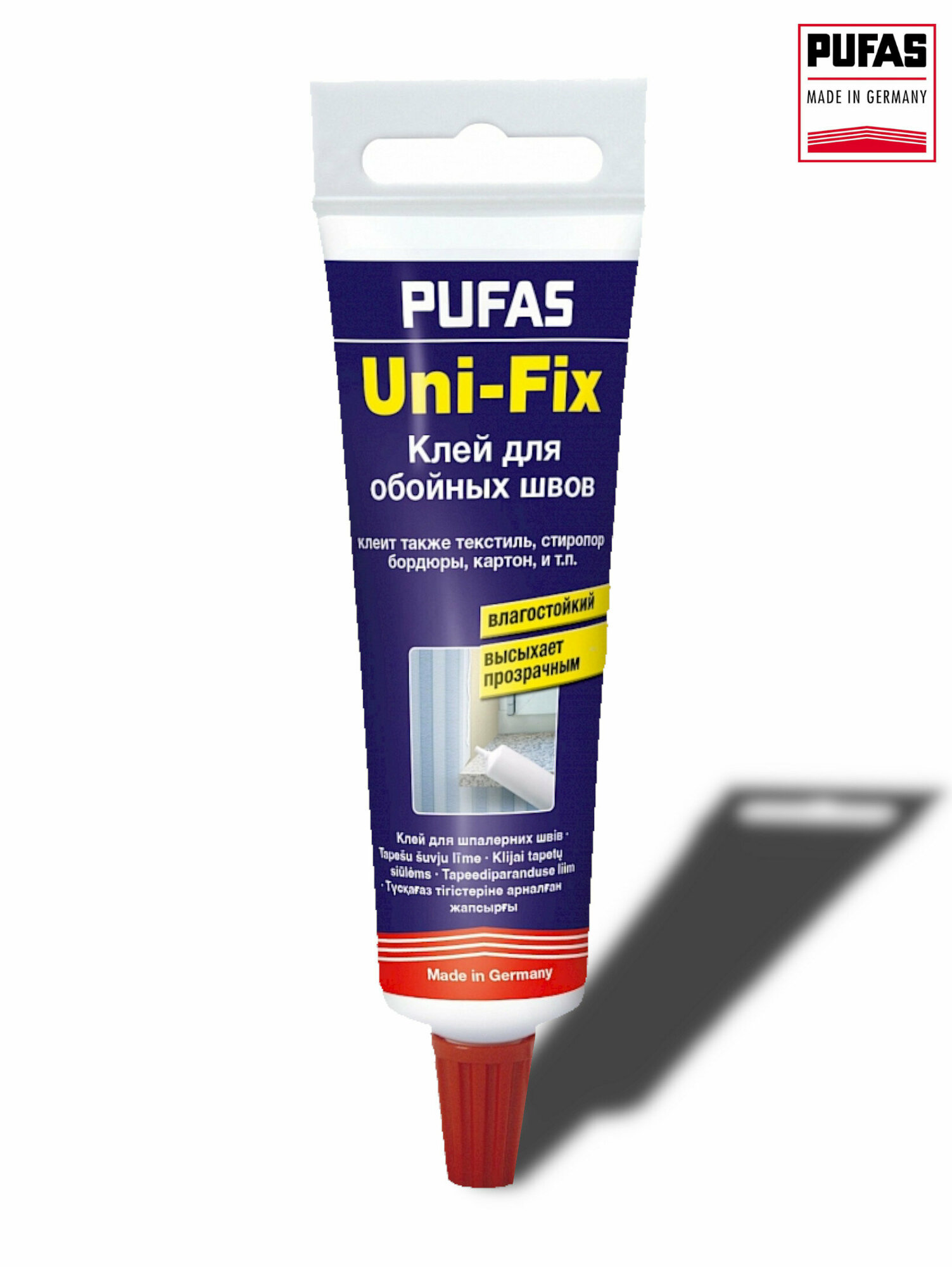 Клей обойный для швов и быстрого ремонта, Pufas Uni-Fix, 60 г.