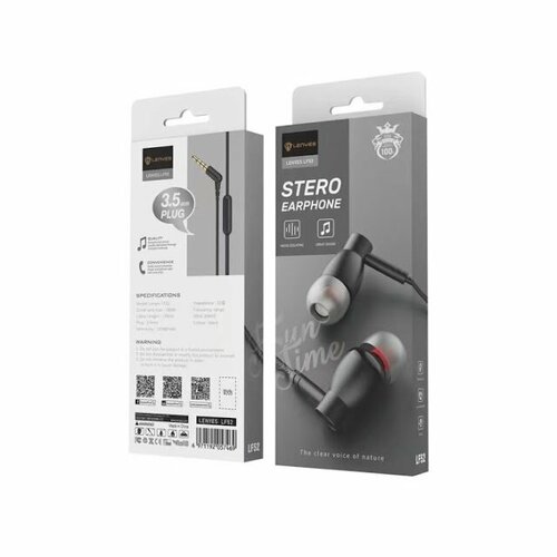 Проводные наушники-гарнитура LENYES LF52 Черный 39000₽