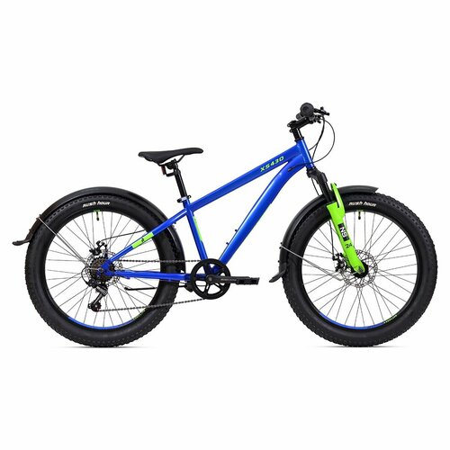 Подростковый горный дисковый 24 рост 145-165см 6 скоростей синий рама 15 MTB велик SHIMANO скоростной велосипед RUSH HOUR XS 430 2151300₽