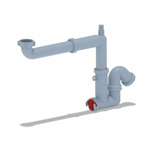 Сифон для мойки АНИ пласт F5320 1 12х40мм смещённый без выпуска с отводом для бытовой техники 930₽