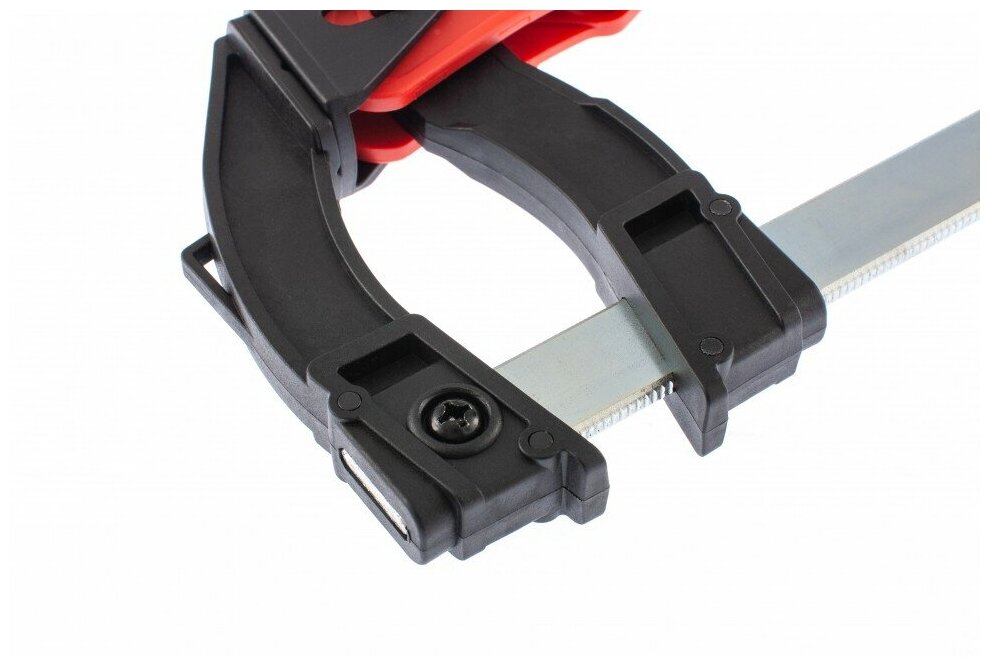 Струбцины Струбцина реечная быстрозажимная Matrix пластиковый корпус рычажно-храповой механизм 250х90х340 мм, штанга 5х20мм 20737