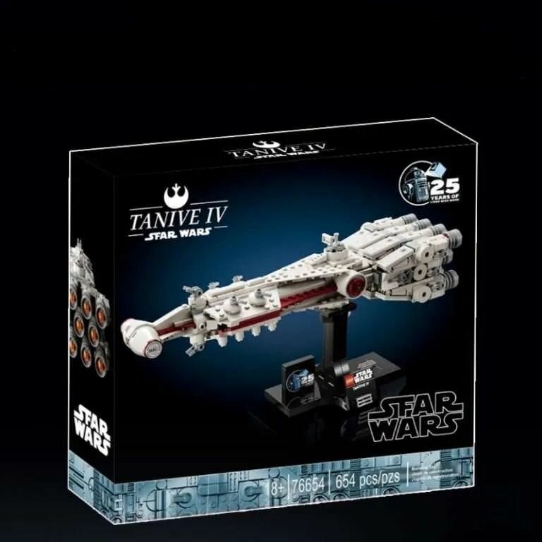 Конструктор стар ворс Тантив IV, 654 детали, совместим с Star Wars 75376