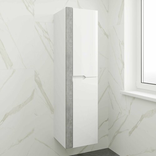 Шкаф, пенал в ванную комнату FAURAplus Элен 35 подвесной