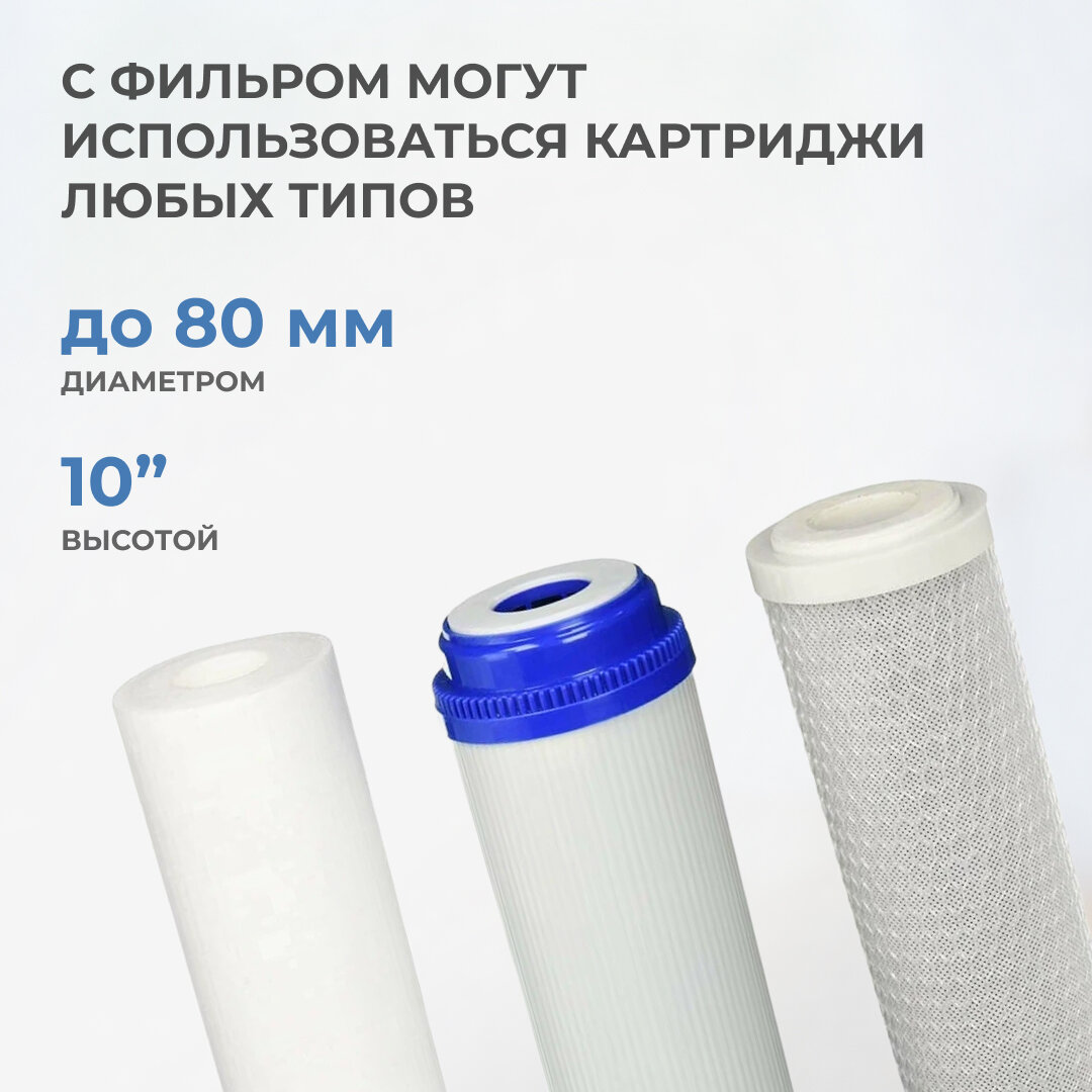 Колба фильтра для холодной воды синий SL10 3/4", ASPiPE (YL-Q10-A2) — фото 1