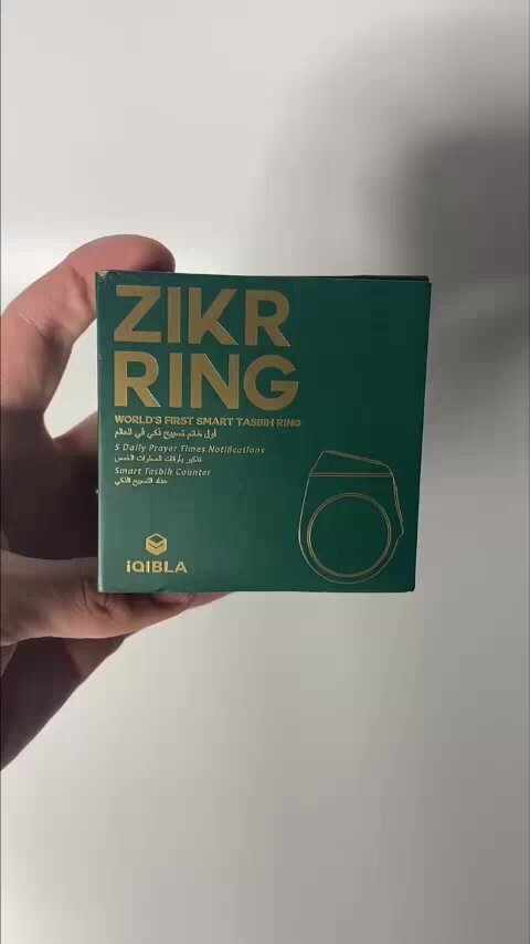 Умное смарт кольцо для мусульман тасбих счетчик молитв ZIKR RING 20 мм (Space Gray) — фото 1