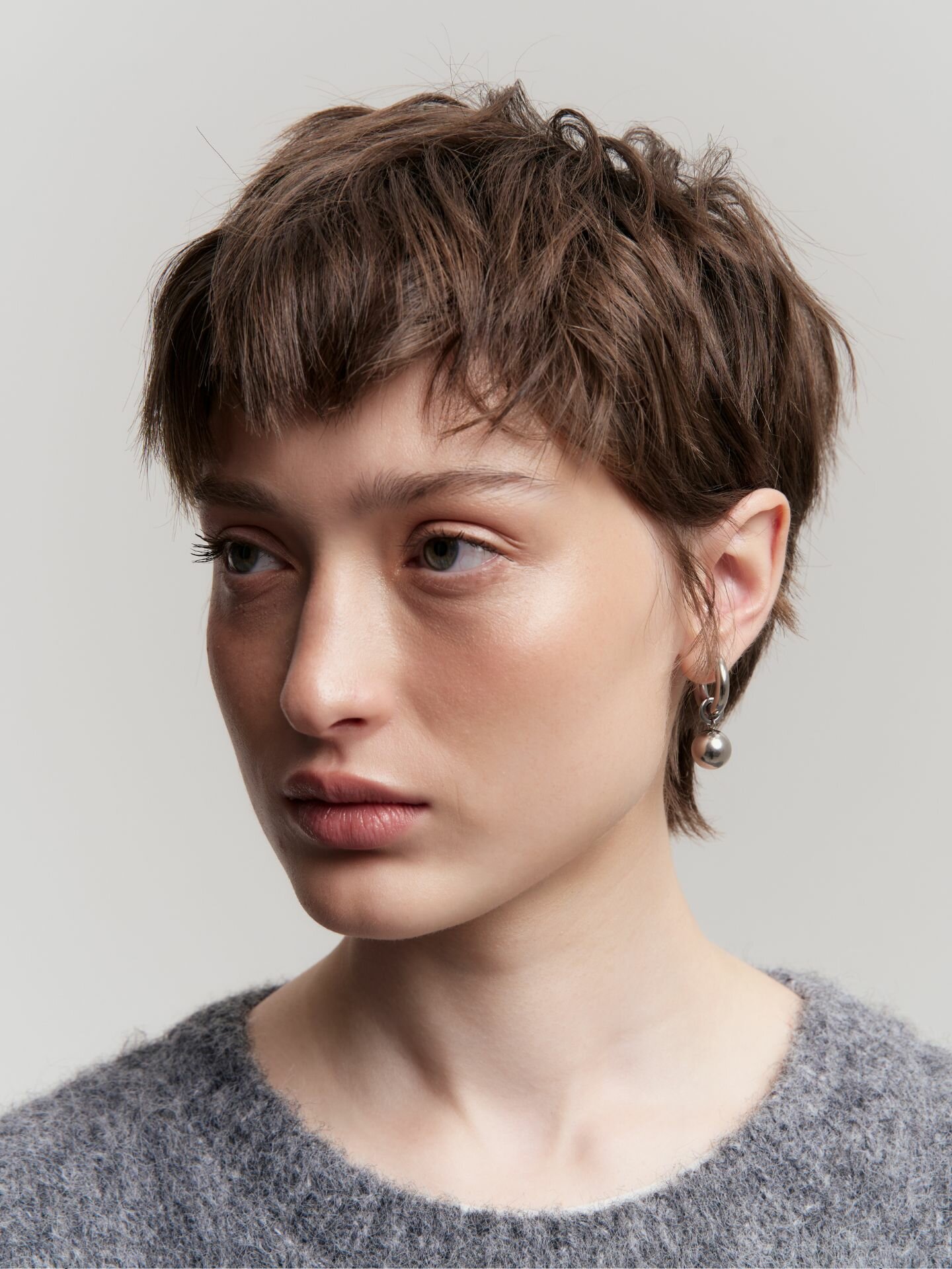 Серьги конго RESURS, стальной — фото 1